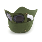 Aviator Baseball Cap with Flip-Up Sunglasses Goggles - Image 4