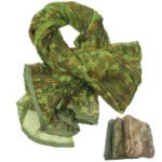 Tactical Camouflage Mesh Scarf Cotton Polyester 90 x 180 cm Outdoor Wrap